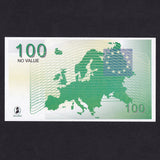 Promotional - De La Rue, counting machine test note for 100 Euros, NO VALUE, UNC