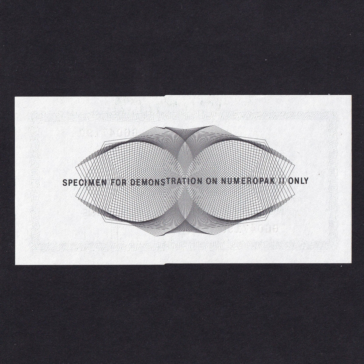 Promotional - De La Rue Giori, DLRG specimen, for demonstration on Num ...