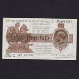 Treasury Series (T31) Fisher, £1, B1/54, watermark composite, EF