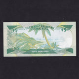 East Caribbean (P18a) $5, Anguilla not named on map, A000878A, UNC