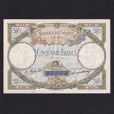 France (P77a) 50 Francs, 19th March 1927, E188019, artist's name Luc-Oliver Merson, pinholes, Good VF