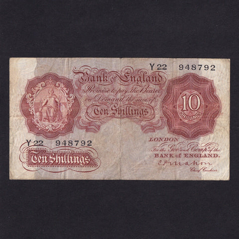 Bank of England (B210) Mahon, 10 Shillings, Y22, VG