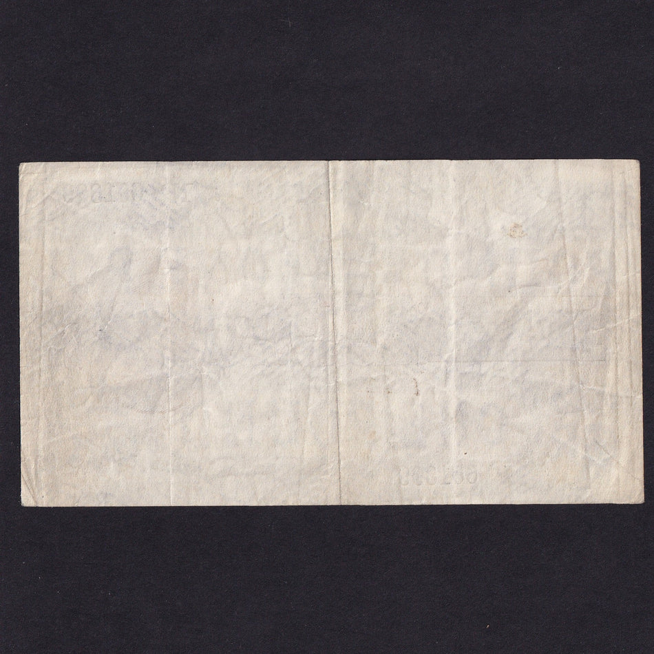 Treasury Series (T16) Bradbury, £1 error, printed on one side only, Z5 601399, VF