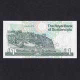 Scotland (P356) Royal Bank of Scotland, £1, European Summit, Edinburgh, December 1992, UNC