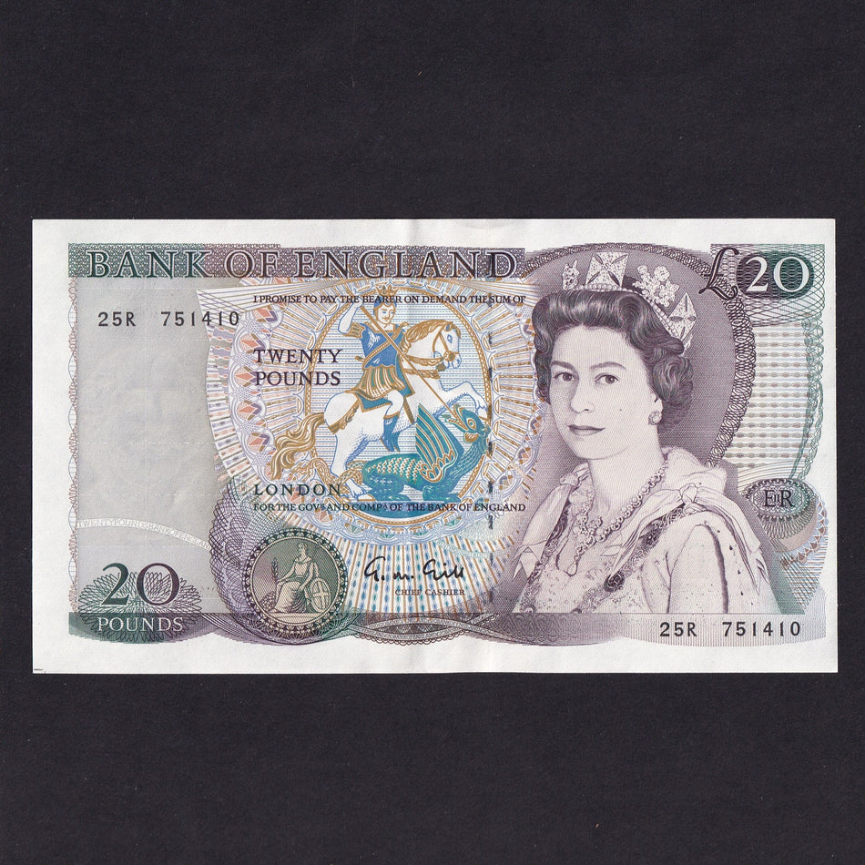 Bank of England (B355) Gill, £20, 25R, EF