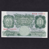 Bank of England (B258) Peppiatt, £1, 1948, unthreaded, R64A, UNC