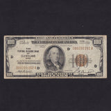 USA, National Currency, $100, 1929, The Federal Reserve Bank of Cleveland, Ohio, D00200392A, FR.1890, VG
