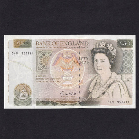 Bank of England (B356) Gill, £50, D48, UNC