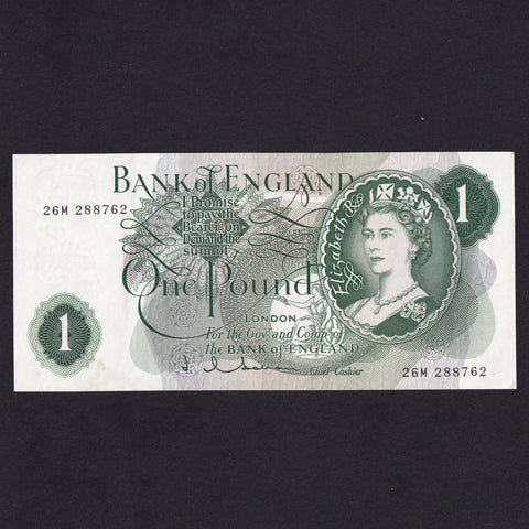 Bank of England (B290) Hollom, £1 replacement, 26M, EF
