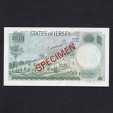 Jersey (P13bs) £10 specimen, L. May, FB000000, UNC