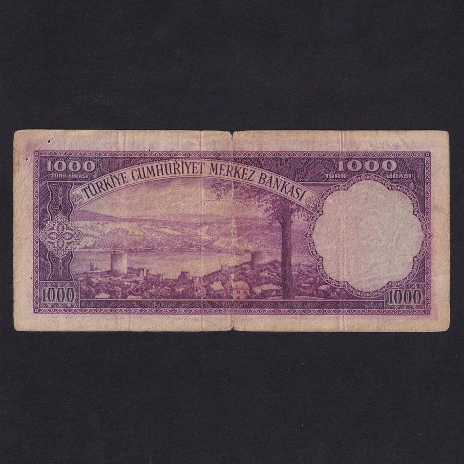 Turkey (P172) 1000 Lirasi, series B1, 04527, VG