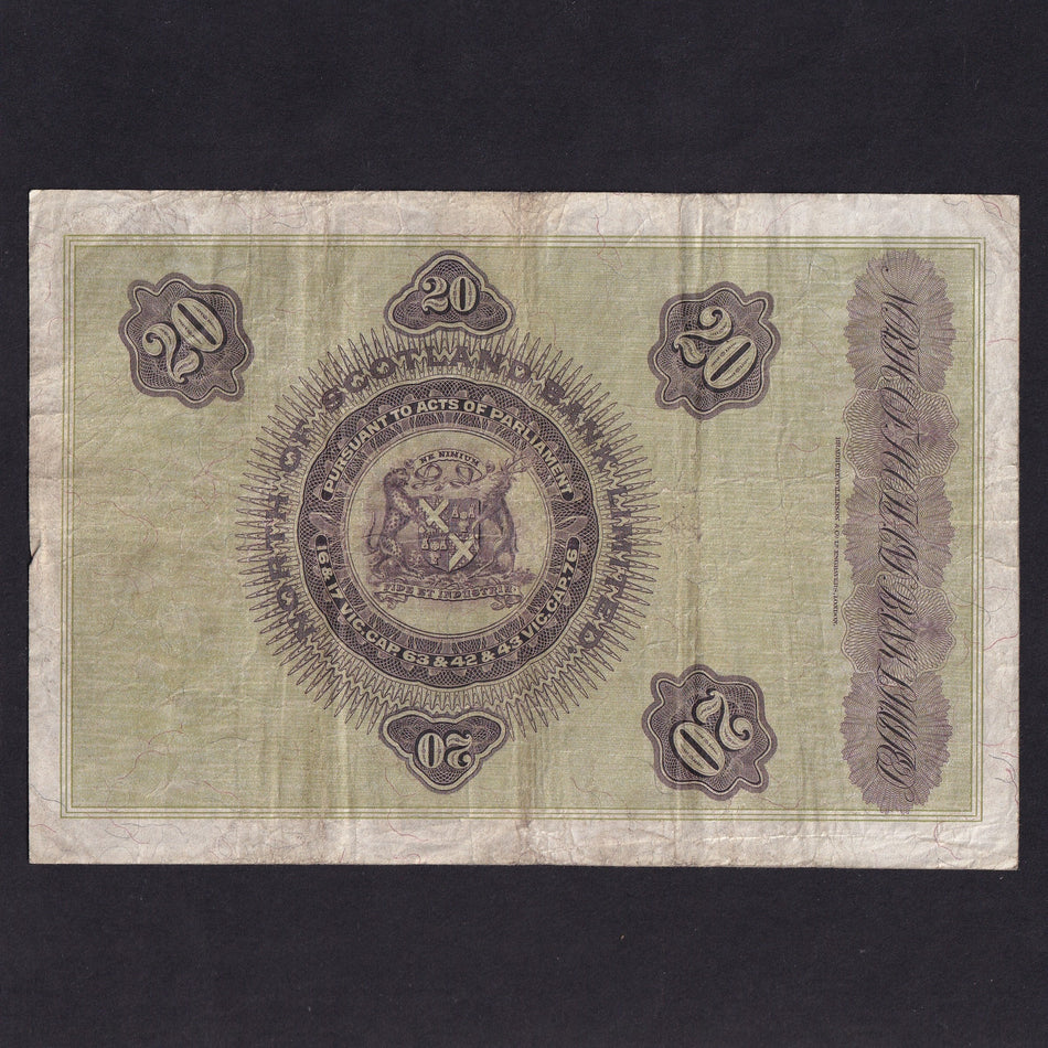 Scotland (PS641) North of Scotland Bank Limited, £20, 1st March 1934, A0124/0828, PMS NS41, VG