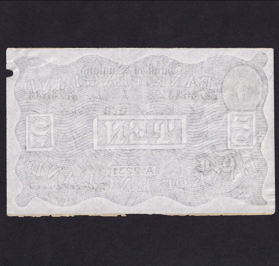 Operation Bernhard - Nazi forgery 1942-44, Catterns, £10, 19th February 1932, slight damage bottom margin, otherwise Good VF
