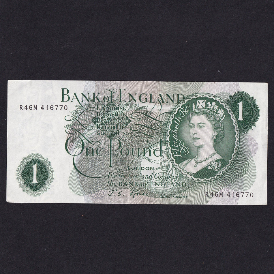 Bank of England (B306) Fforde, £1 replacement, R46M, Good EF