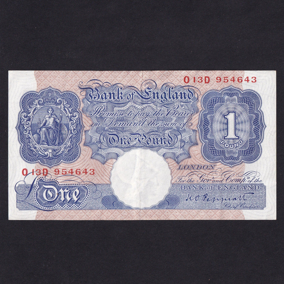 Bank of England (B249) Peppiat, £1 emergency issue, blue, VF