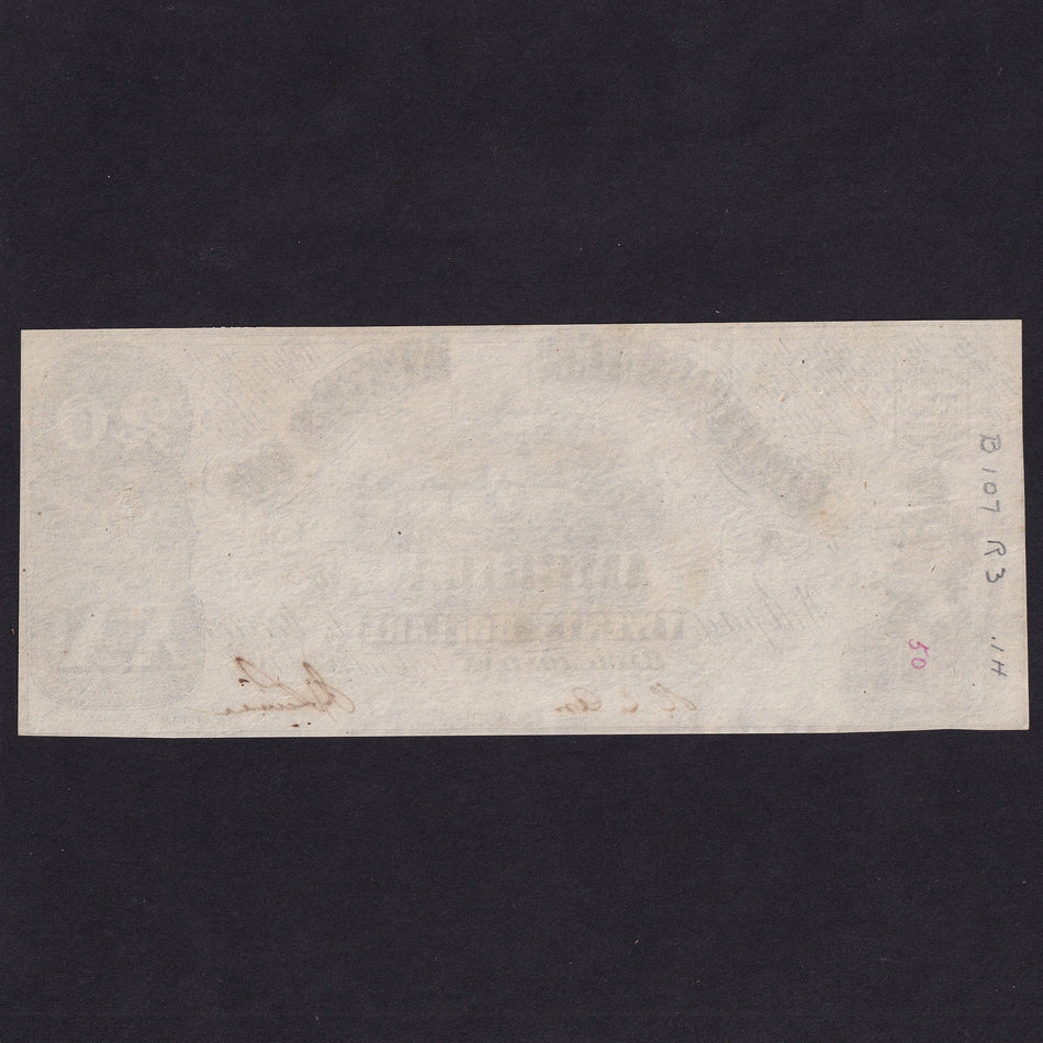 Confederate States (P31a) $20, 1861, no.15971, Hoyer & Ludwig, EF