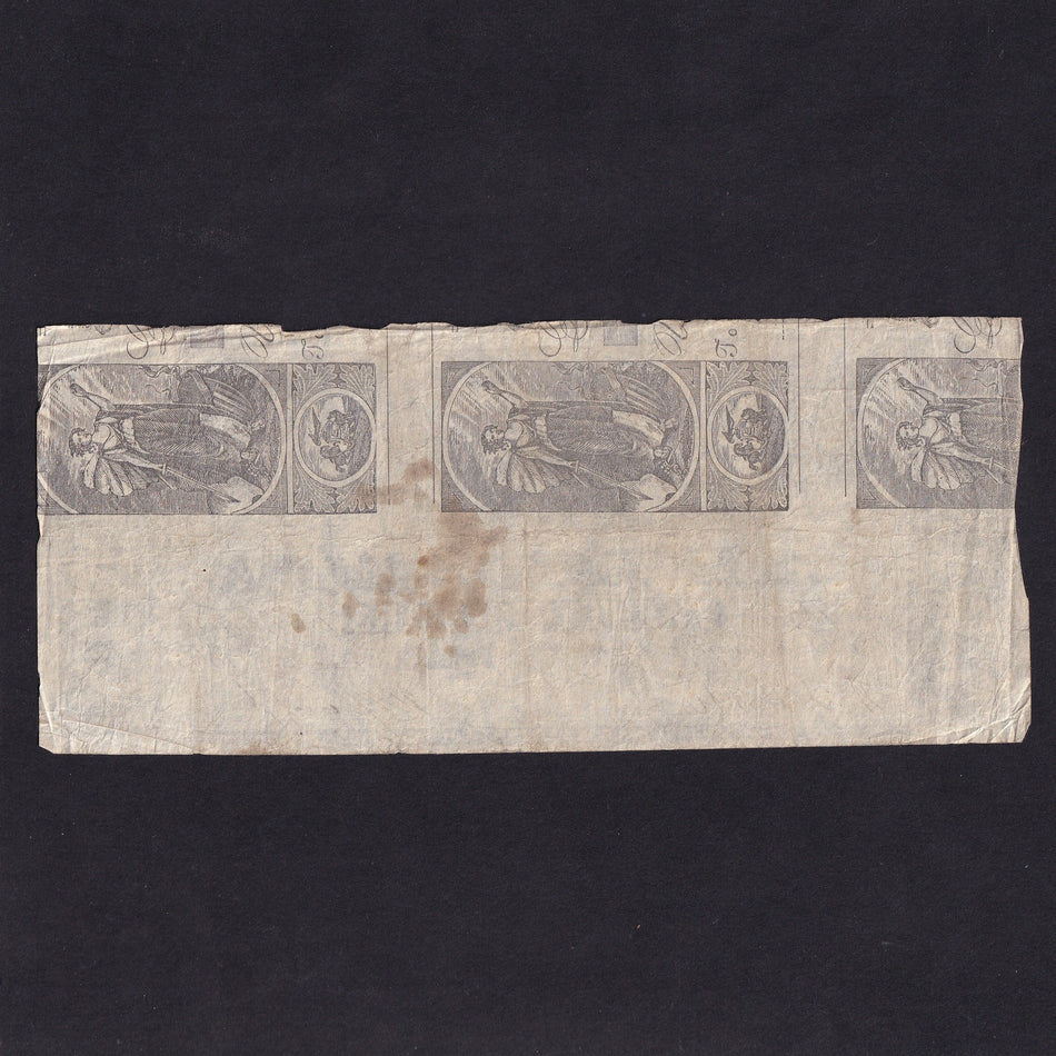 USA (PS2331b) North Carolina Civil War, $20, 1862, no.3059, Ceres Volant top centre, printed on back of bills of exchange, rust, Fine