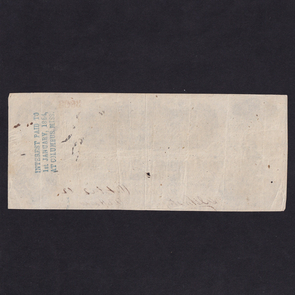 Confederate States (P43b) $100, 1862, milkmaid, diffused steam, series Ab, no.58192, Paterson printer, VF