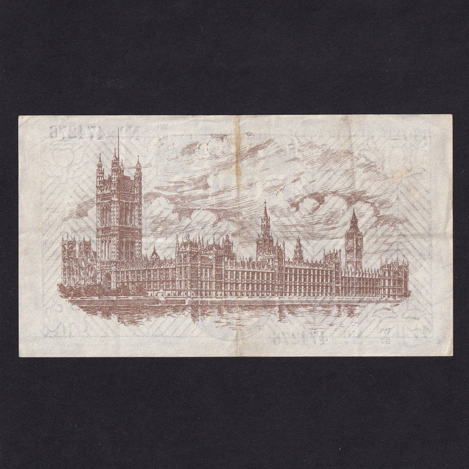 Treasury Series (T35) Fisher, £1, W1/97, square dot, rust, A/VF