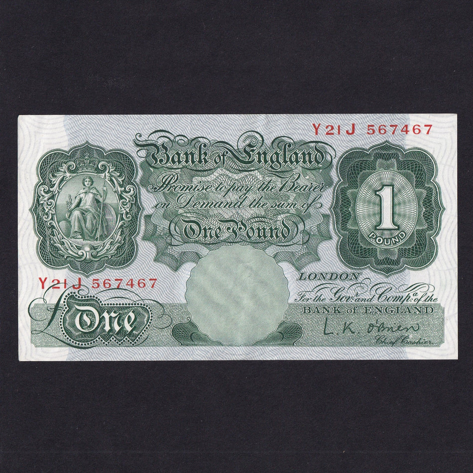 Bank of England (B273) O'Brien, £1, mid-series, EF