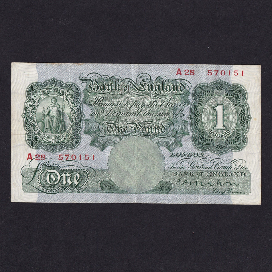 Bank of England (B212) Mahon, £1, A28, Fine