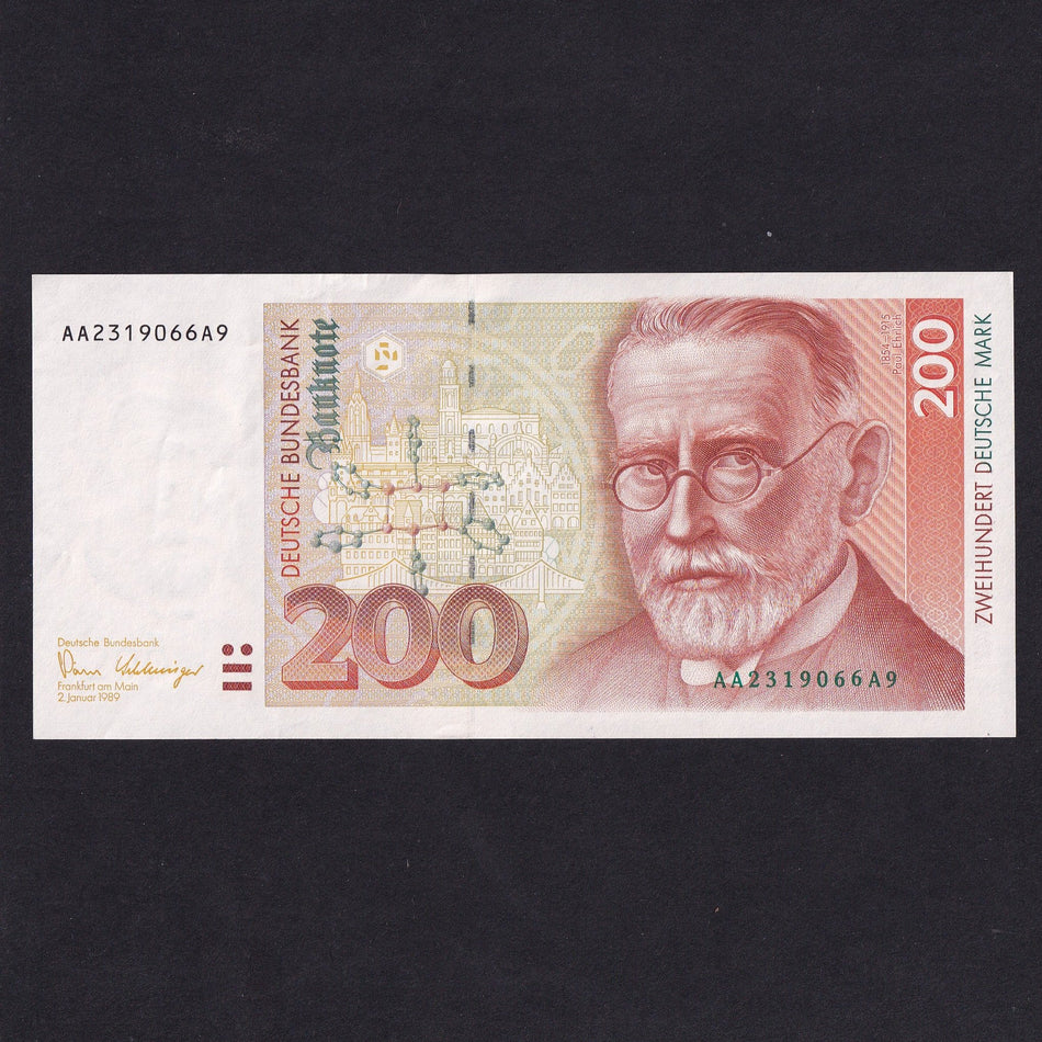 German Federal Republic (P42) 200 Mark, 1989, Good EF