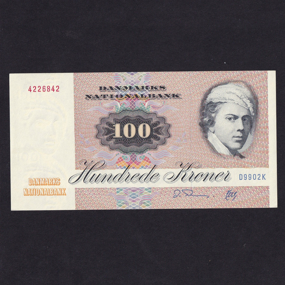 Denmark (P51) 100 Kroner, Serie 1972, various dates (1972-1993), VF/EF