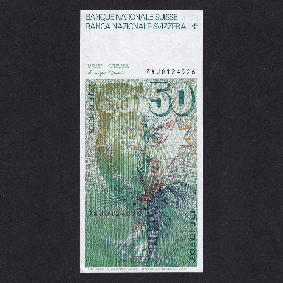 Switzerland (P56a) 50 Franken, 1978, A/UNC