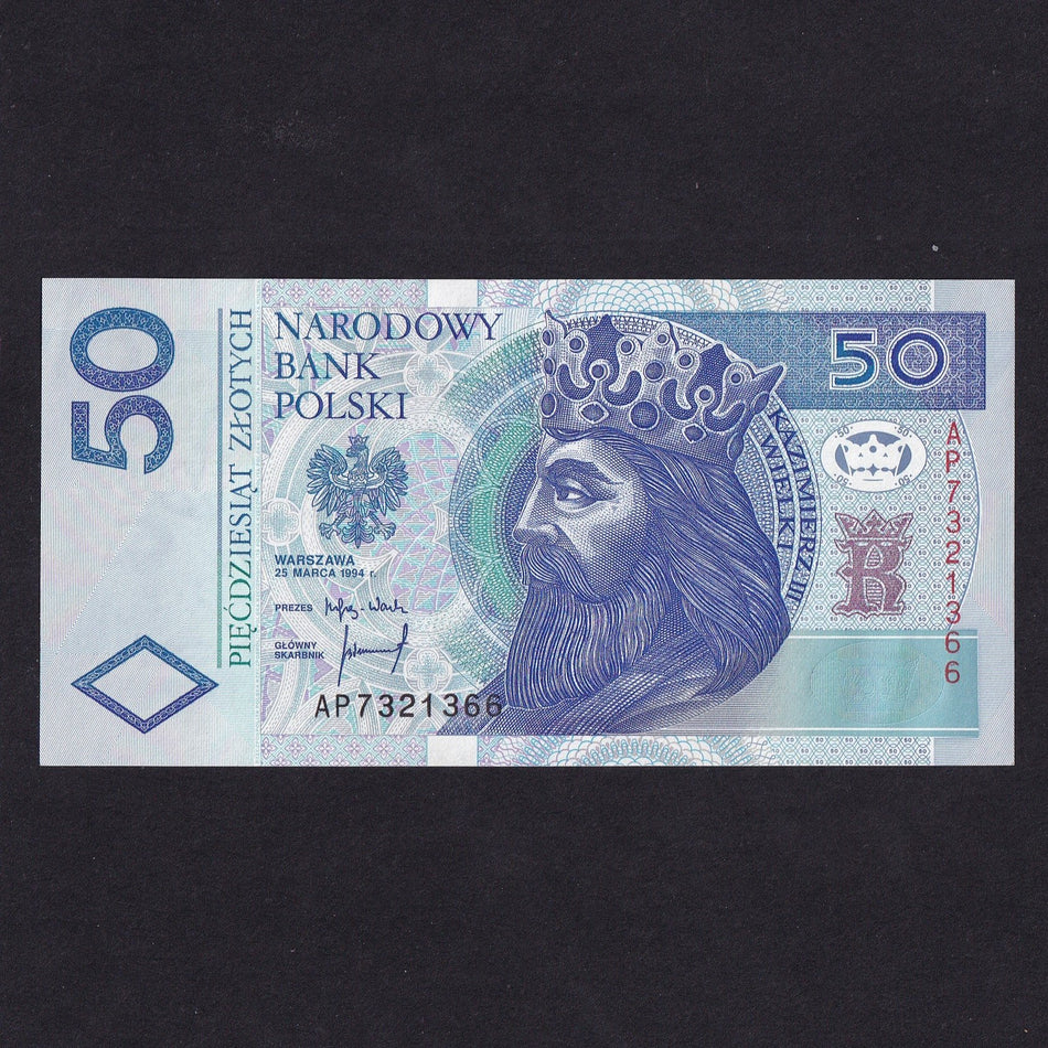 Poland (P175a) 50 Zloty, 1996, A/UNC