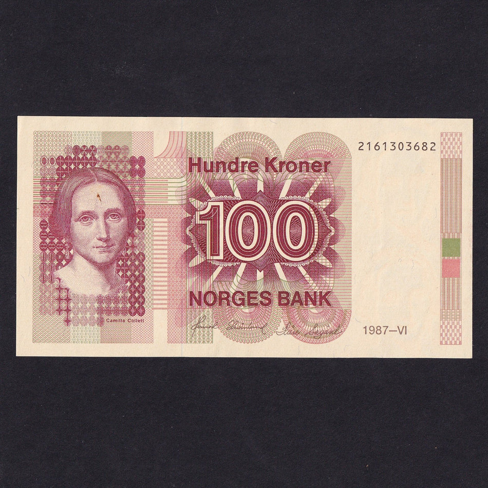 Norway (P43d) 100 Kroner, 1987, A/UNC