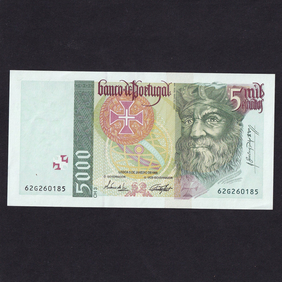 Portugal (P190a) 5000 Escudos, 1995, A/UNC