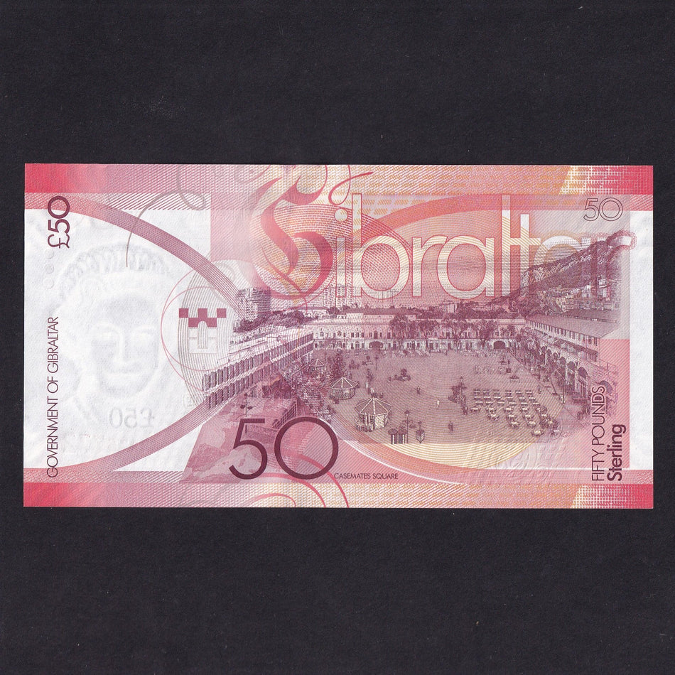 Gibraltar (P38) £50, 2010, QEII, A/AA 576772, UNC