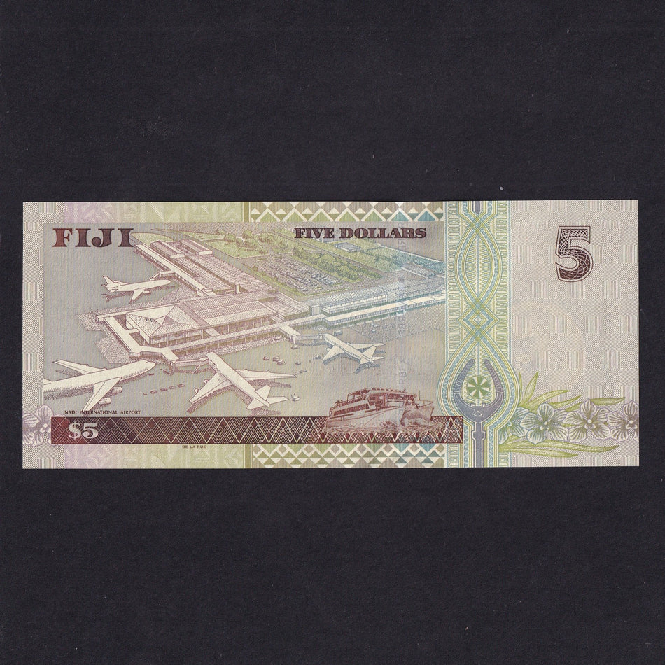 Fiji (P15b) $5, QEII, double letter prefix, UNC