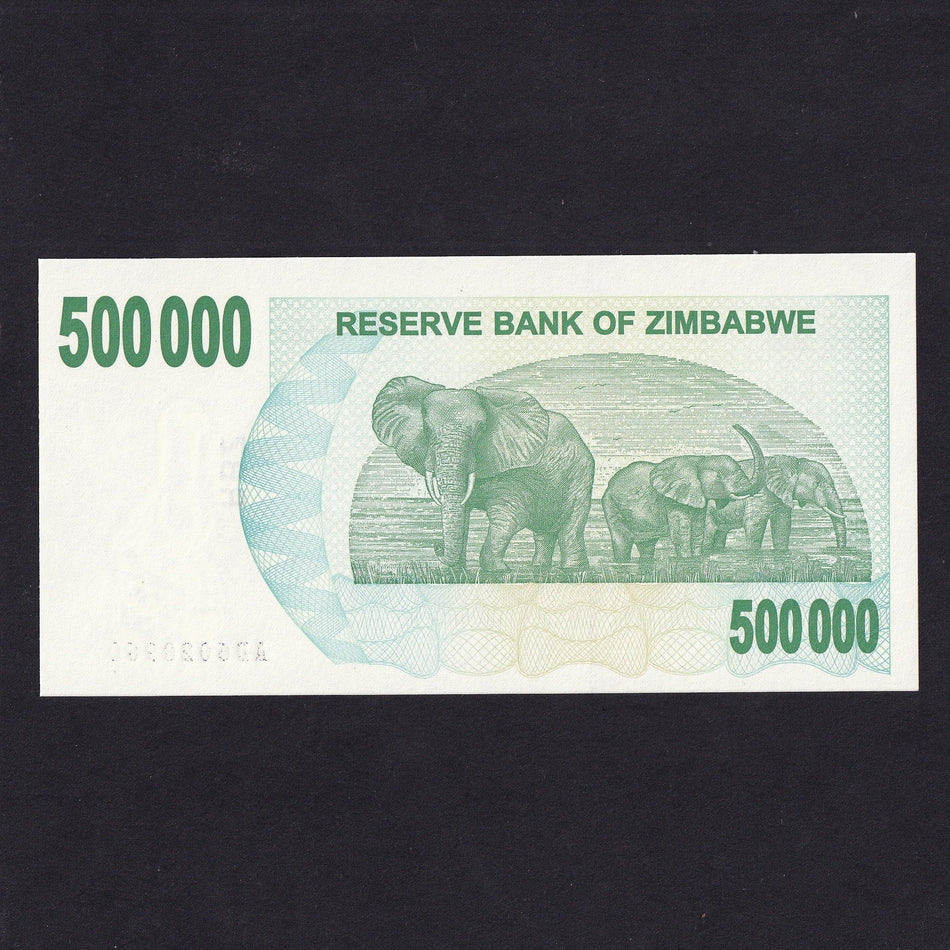 Zimbabwe (P51) 500,000 Dollars, 2008, UNC