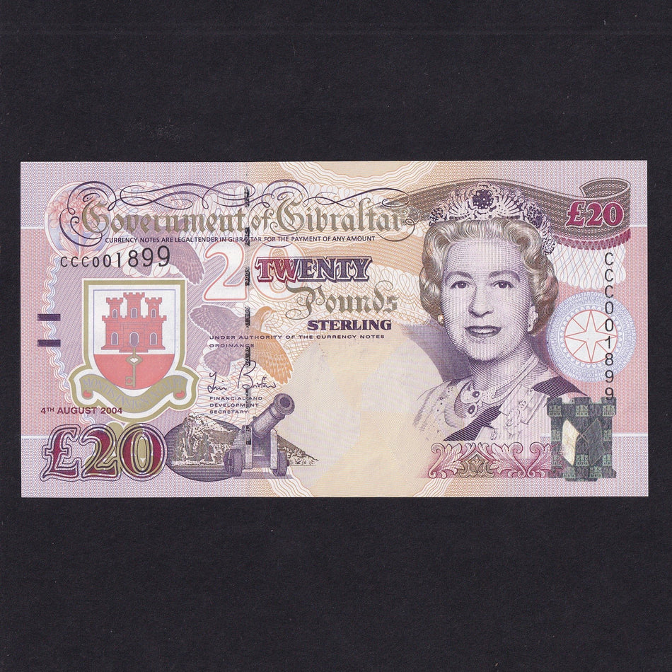 Gibraltar (P31) £20, 2004, CCC001899, QEII, UNC