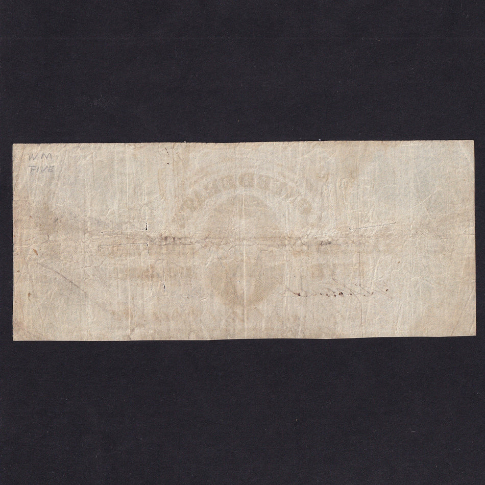 Confederate States (P16b) $5, 2nd September 1861, Memminger, green/ black, no.16688, Keating & Ball, cut cancelled, Fine