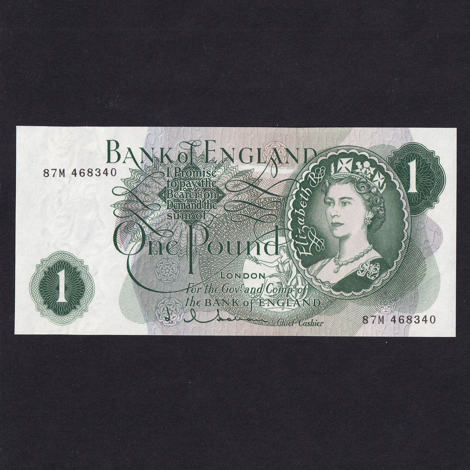 Bank of England (B290) Hollom, £1 replacement, 87M, UNC