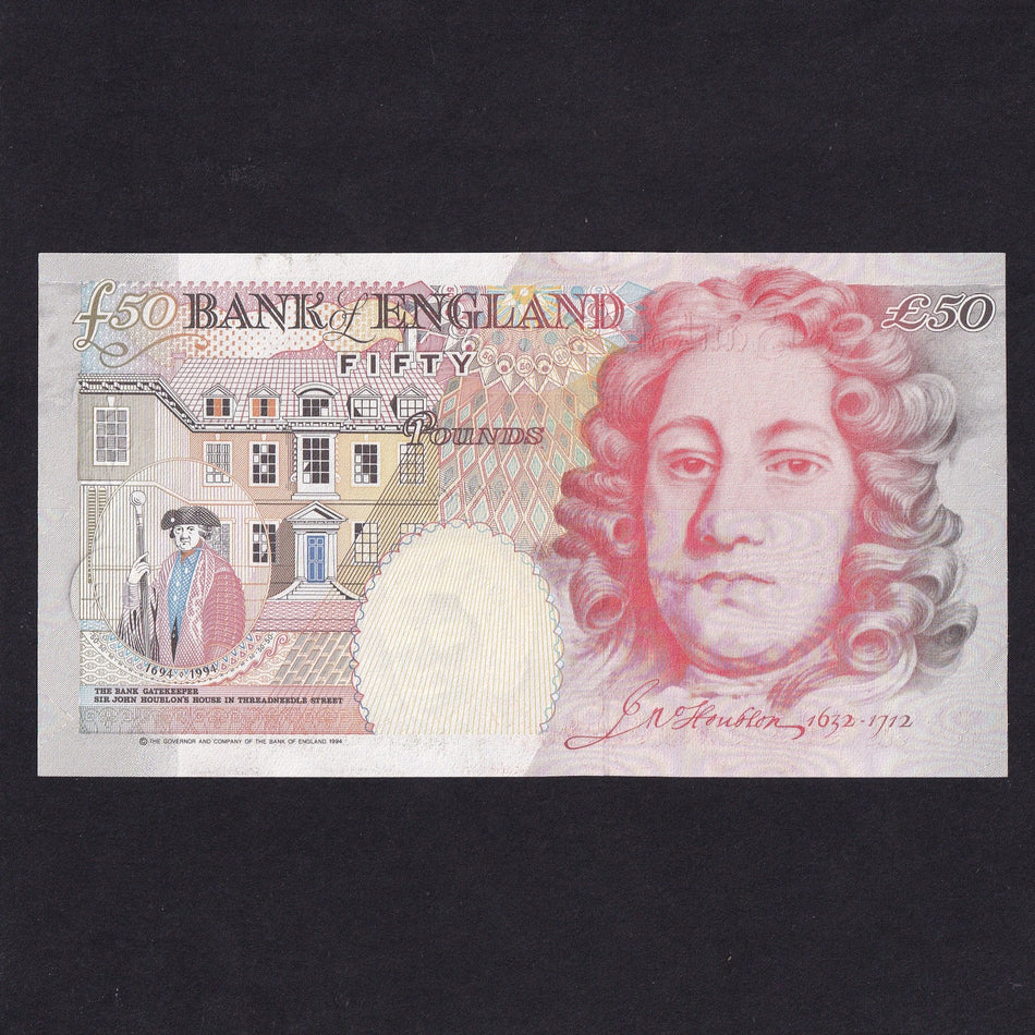 Bank of England (B385) Lowther, £50, M34, UNC