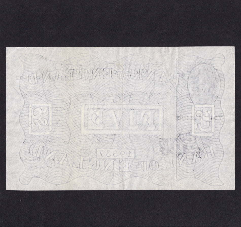 Bank of England (B270) Beale, £5, 11th October 1951, V94 042422, Good VF