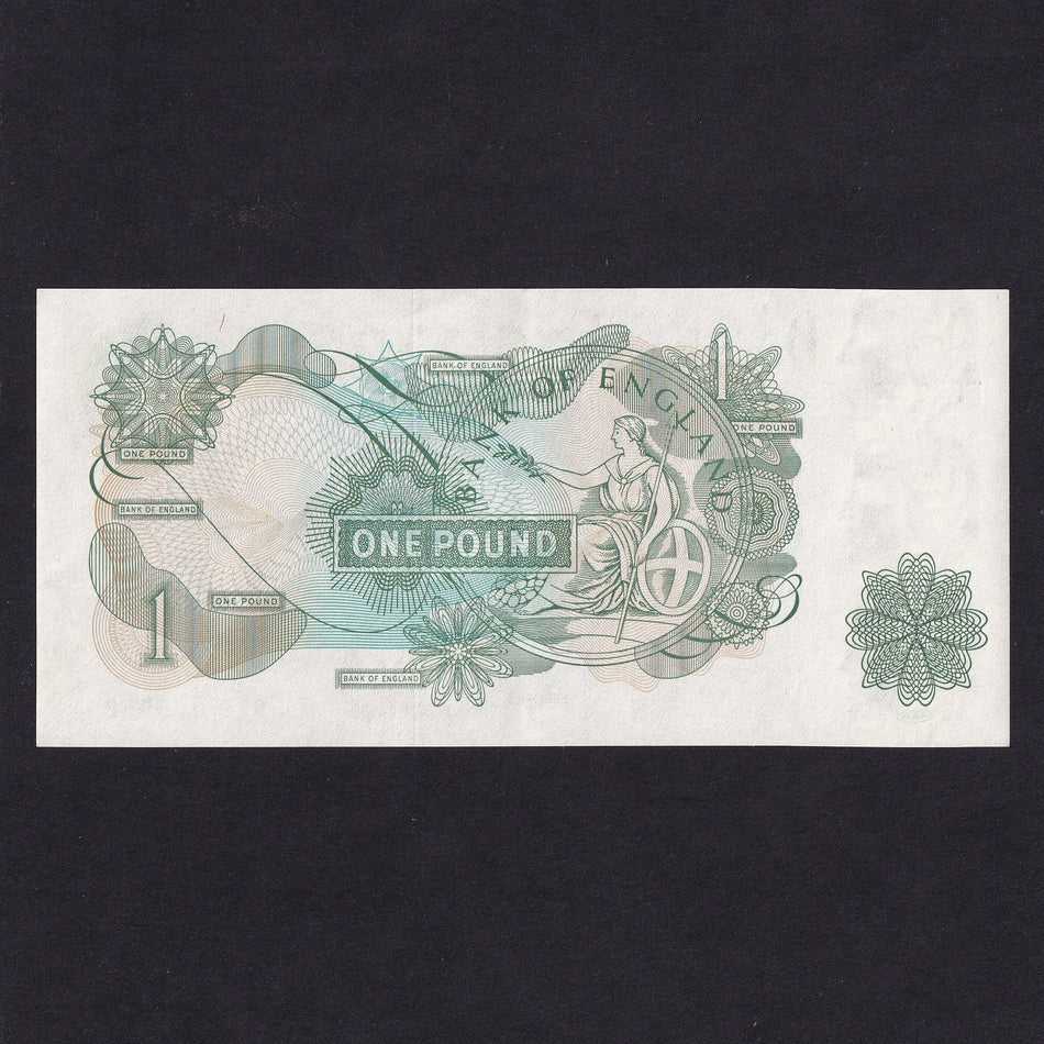 Bank of England (B322) Page, £1 error, mismatched serial numbers, ES79 078052/ 078952, centre fold, otherwise UNC