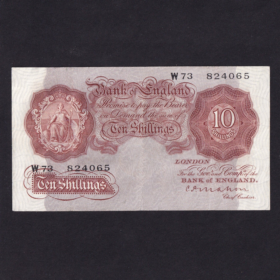 Bank of England (B210) Mahon, 10 Shillings, W73, Good Fine