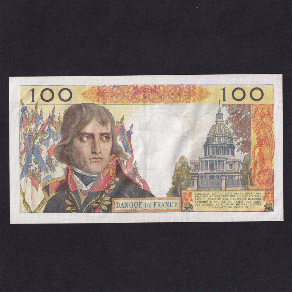 France (P144a) 100 Nouveaux Francs, 1960, Napoleon, Good EF