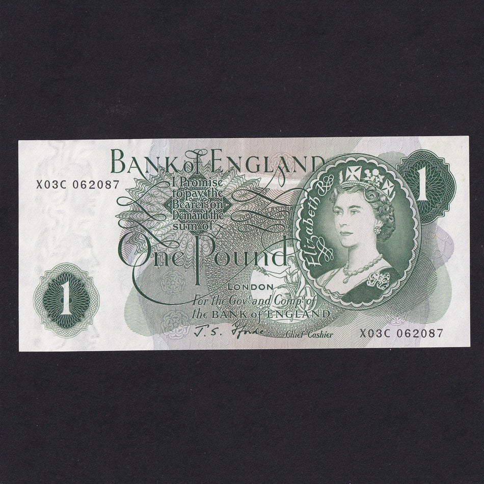 Bank of England (B305) Fforde, £1, X03C, last series, EF