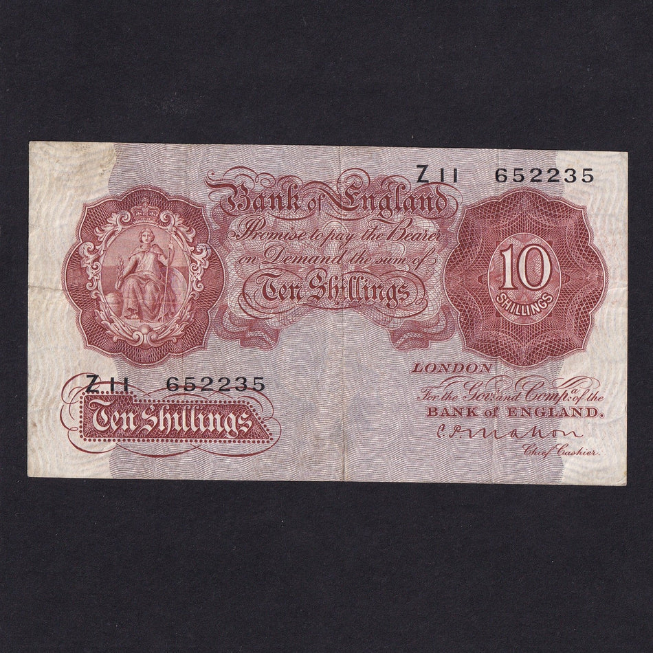 Bank of England (B210) Mahon, 10 Shillings, Z11, VG