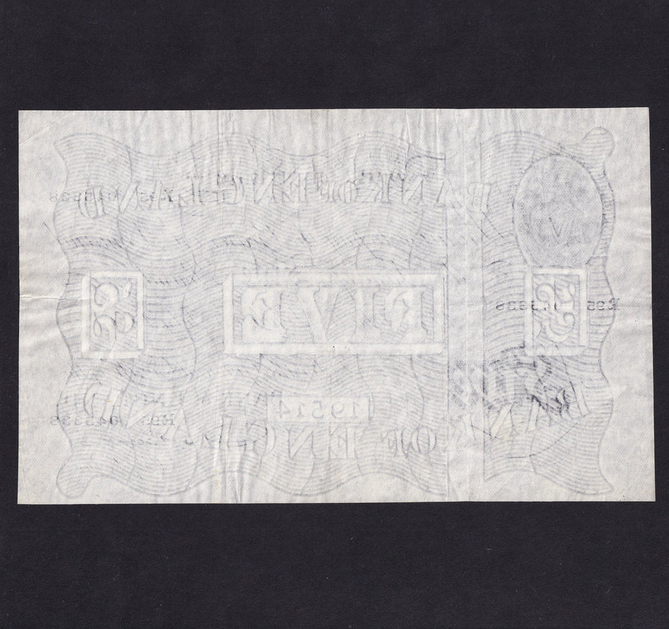 Bank of England (B270) Beale, £5, 5th July 1950, R95 045338, A/VF