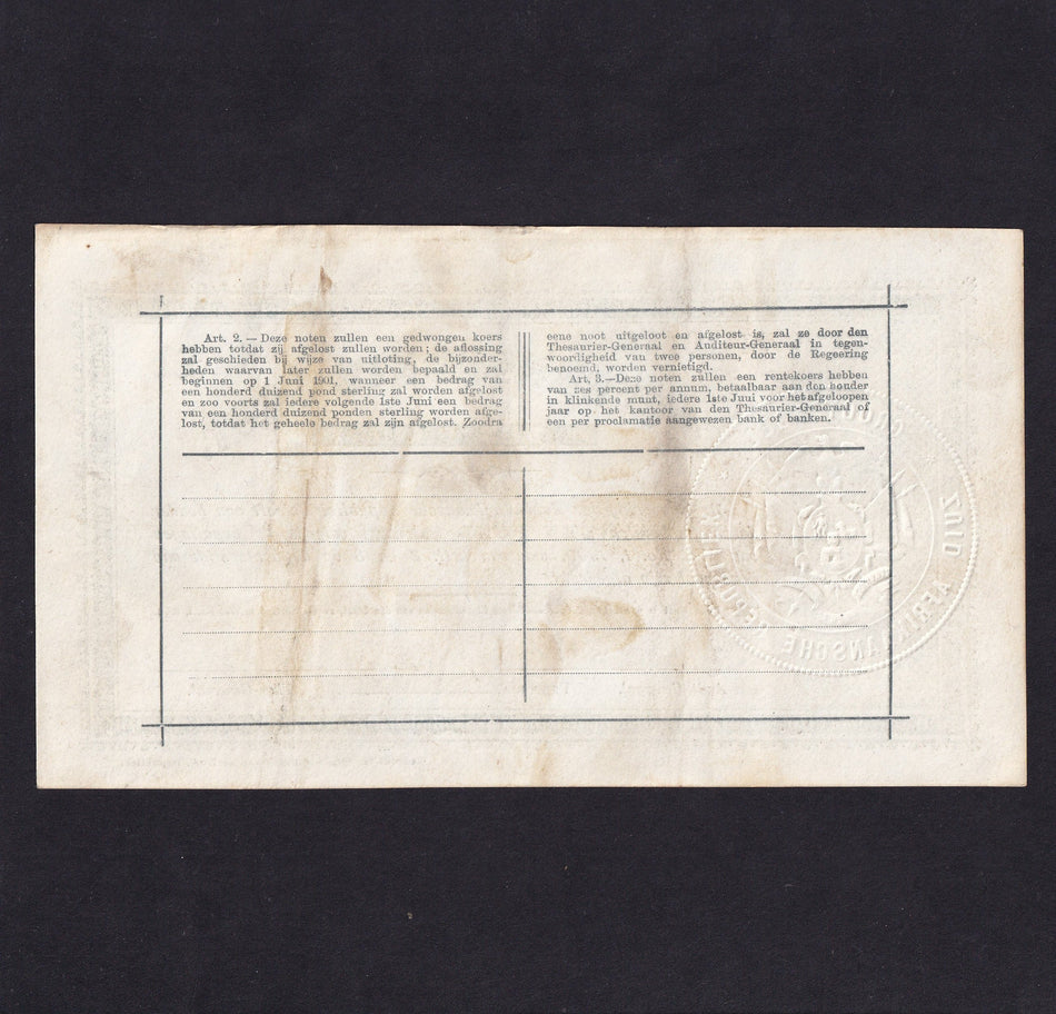 South Africa (P54b) £1, 28th May 1900, Pretoria, with No.10188, marks reverse, otherwise Good VF