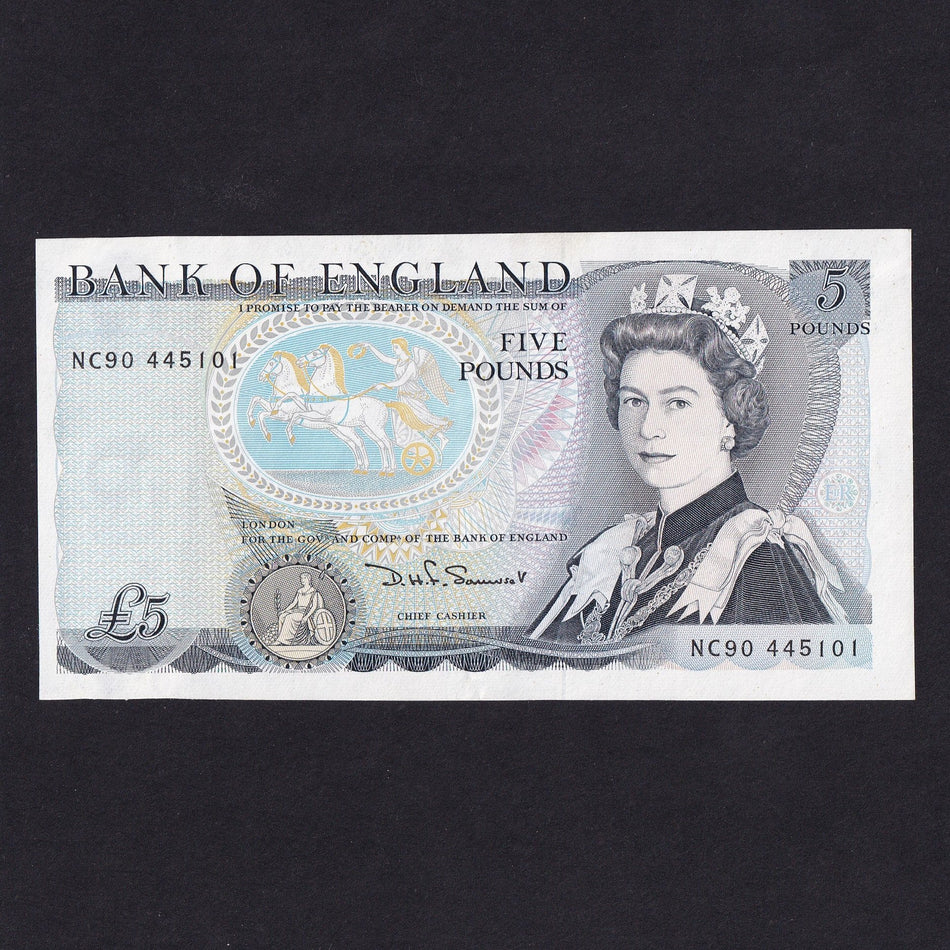 Bank of England (B343) Somerset, £5, NC90, last million, UNC