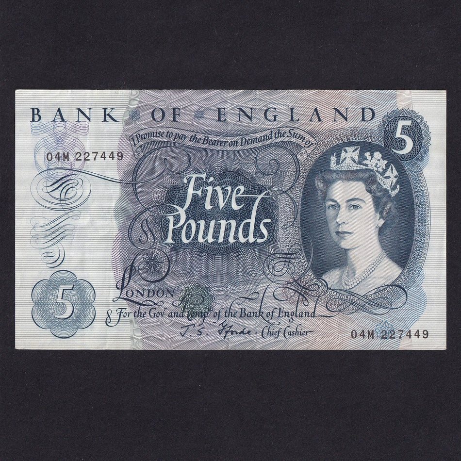 Bank of England (B315) Fforde, £5 replacement, 04M 227449, VF