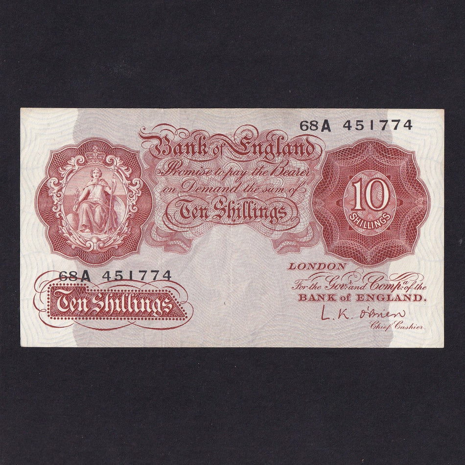 Bank of England (B272) Beale, 10 Shillings replacement, 68A, A/VF