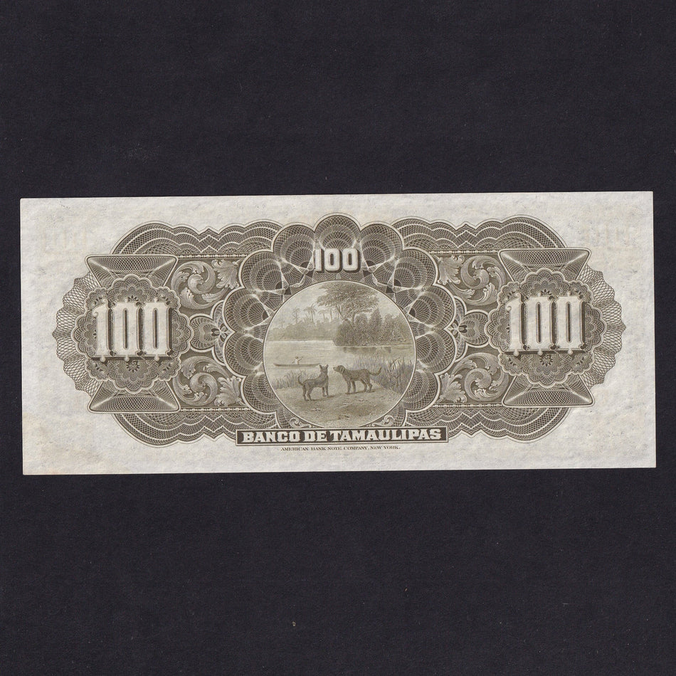 Mexico (PS433r2) Banco de Tamaulipas, $100, 18xx, unissued, no.2815, series H, slight discolour, Good EF